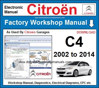 Citroen C4 Service Repair Workshop Manual Download